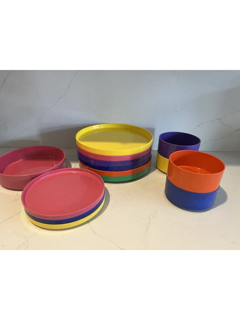VTG lot 14 6 Plates 1 Lg Bowls 4 Bowls3 Sm Plates Heller Massimo Vignelli Dishes